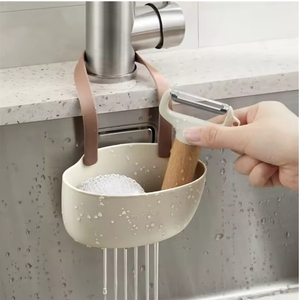 Kitchen Sink Holder Hanging Drain Basket Adjustable Drain Rack Soap <b>Sponge</b> Holder Faucet Holder Kitchen Accessories New - Product Image 2