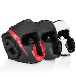 Vente en gros, casque de boxe personnalisé pour enfants et adultes, équipement de tête d'entraînement au combat Sanda pour hommes et femmes