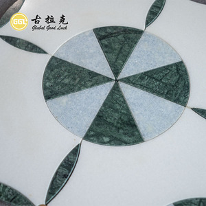 GGL đá thassos Trắng Azul Celeste màu xanh Verde affai hỗn hợp đồng thau nước máy bay phản lực gạch đá cẩm thạch cho phòng ngủ nhà bếp phòng tắm trang trí nội thất - Product Image 3