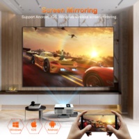 Proyector A-mazon Hot 4K con Sistema Android 11, 2+16G, WiFi 6, BT, 400 ANSI, Resolución Nativa 1080P, para Cine en Casa, Exteriores, Teléfono, Laptop