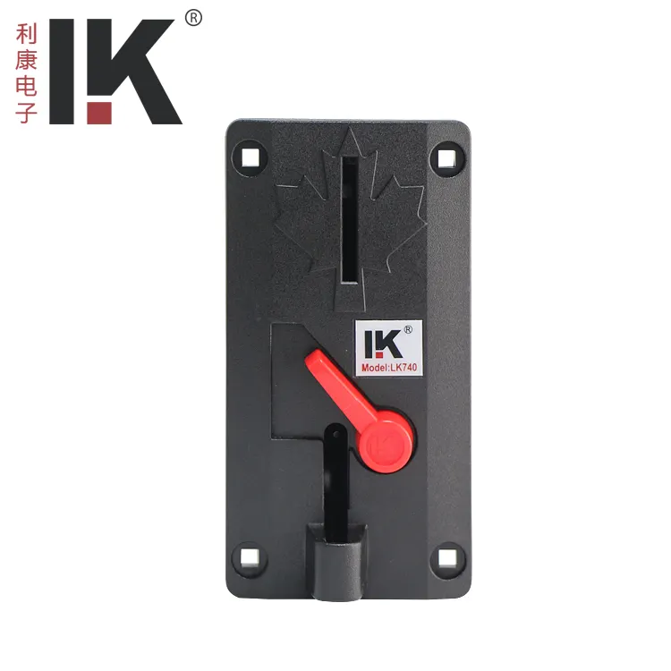 Single Type Coin Acceptor LK740 in Black Colour with CPU Control