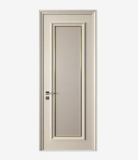 High quality latest Design Interior Modern Solid Wood Door