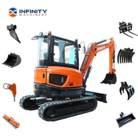 Penggali kecil Mini 4 Ton CE/EPA/EURO 5 Tiongkok grosir harga ekskavator Mini kompak untuk harga diskon murah