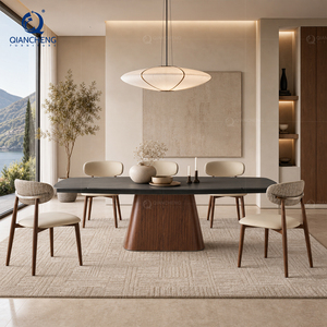 Mesa de Comedor Extensible de Piedra Sinterizada, Estilo Europeo, Elegante, Ahorra Espacio, de 6 a 8 Plazas, para Hogar, Restaurante, Hotel - Product Image 4