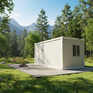 Maison conteneur pliable Z-modulaire sur roues, 20 pieds, mini-maison de camping, prix raisonnable, portable <span class=keywords><strong>et</strong></span> abordable - Product Image 1