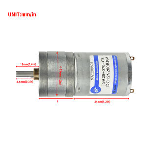 XYT JGA25-370 25mm 전기 고토크 9kg.cm 기어 박스 6v <span class=keywords><strong>12v</strong></span> 24v 장수명 브러시 <span class=keywords><strong>DC</strong></span> 기어드 모터 영구 자석 건설 - Product Image 5