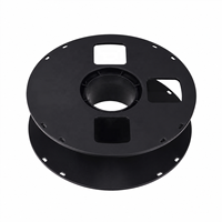 Bobine en plastique creuse personnalisable de 200 mm, vide, pour filament d'impression 3D de 1 kg, compatible avec les filaments ABS, PLA, PETG, TPU de 1,75 mm