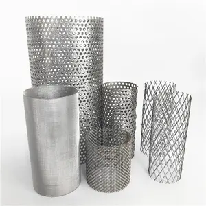 1 5 10 20 40 60 80 100 150 200 Mesh Micron Filter Stainless Steel Wire Mesh Tubes