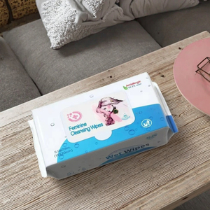 Lingettes féminines 80 feuilles Lingettes de soin de la peau féminine Antibactériennes Nettoyantes 20x15cm pour les soins intimes des femmes Fabricant - Product Image 2