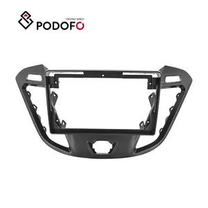 Podofo Double 2 Din Car Stereo Radio Frame Dash Panel Trim Kit For Ford/Transit/Tourio 2017 Accessories Tools