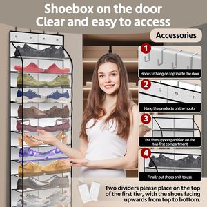 Over The Door <b>Shoe</b> Organizer 12 Pocket Mesh Bag Breathable Reusable For Men Women Sneakers Behind Door Wall <b>Storage</b> Rack - Product Image 4