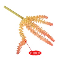 Plante artificielle de Sedum multicolore en plastique, feuille empilée effet pointu pour terrarium et décoration de bois flotté