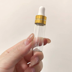 Flacon compte-gouttes en verre transparent ambré d'huile essentielle avec <span class=keywords><strong>pipette</strong></span> Mini 1ml 2ml 3ml 5ml - Product Image 5