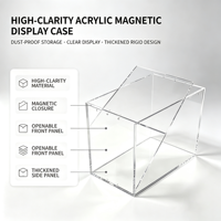 Étui de protection et de rangement personnalisé en acrylique transparent magnétique, résistant aux UV, pour cartes de collection LoL TCG