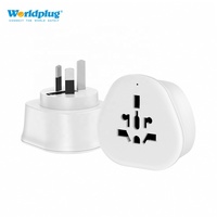 Worldplug Prise Murale Universelle 10A, Adaptateur Secteur Mondial 2500W, Prise de Conversion 3 Broches AU CN en Cuivre