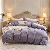 Ensemble de literie de luxe pour la maison, ultra moelleux, 100% polyester, écologique, 400TC, avec housse de couette et taies d'oreiller, taille personnalisée, toutes saisons