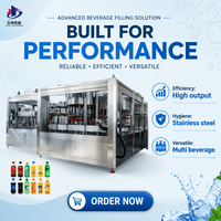 Machine de remplissage automatique de boissons gazeuses en bouteilles PET de haute qualité 3000BPH, ligne de production de remplissage d'eau gazeuse