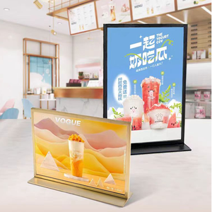 Tùy chỉnh thép không gỉ đơn chủ bán buôn khách sạn quảng cáo Thiết kế bảng hiển thị Máy tính để bàn đứng - Product Image 3