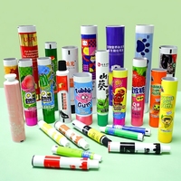 Tubes à chewing-gum vides personnalisés avec logo de marque privée HaoShuoDa, bouchon à vis, impression UV, 12,7-35 mm, fabriqués en Chine
