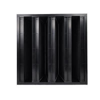 Filtro de Placa Tipo V H13, Tejido No Tejido, 4 Secciones, 0.3m, Porosidad 99.99%, Dimensiones Personalizables para HVAC