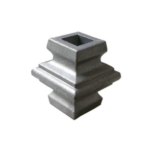 Celia 12,7mm (1/2 "), collares de balaustres cuadrados de aluminio negro, acabado de capa de polvo, modelado 3D para esgrima, puertas de enrejado decorativas - Product Image 2