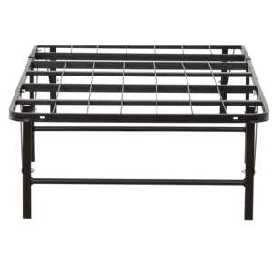 Db Bedroom Furniture Twin Xl Metal Platform <b>Bed</b> Frame <b>Folding</b> Minimalist Design Strong Black <b>Mattress</b> Base <b>For</b> Bedroom - Product Image 6