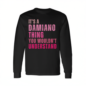 Camiseta vintage de manga larga Damiano: Es algo de Damiano que no entenderías. - Product Image 2