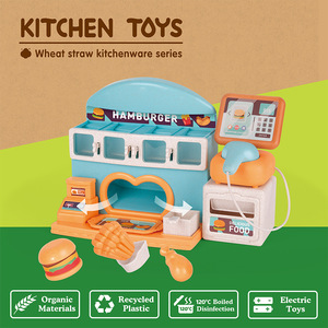 Ensemble de jeu de caisse de fast-food pour enfants en paille de blé avec son, 24 pièces - Product Image 3