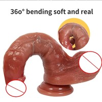 Realistischer Großer Silikon-Dildo mit Saugnapf Weiches Erotik-Spielzeug für G-Punkt-Stimulation Frauen Männer Fernbedienung Vibrierend