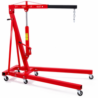 Pont élévateur hydraulique portable 2 tonnes pour atelier, grue de levage robuste avec flèche réglable pour garage et réparation automobile CE