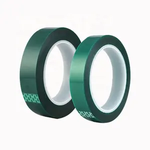 The China supplier Dual-Sided Green Polyester Masking Tape Pressure Sensitive Silicone Adhesive for Auto Car Parking Sensor