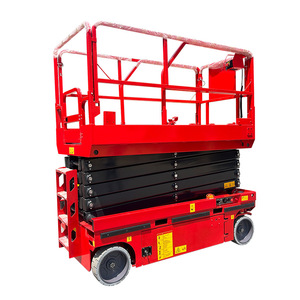 Plataforma Elevadora de Tijera Móvil Eléctrica Hidráulica Autopropulsada, Altura de Plataforma de 6-16 m, Capacidad de Carga de 320 kg, Operación para 2 Personas - Product Image 1