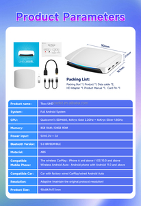 Adattatore <span class=keywords><strong>USB</strong></span> Wireless Carlinkit per <span class=keywords><strong>Android</strong></span> Auto, Tbox UHD 8G 128GB, Carplay <span class=keywords><strong>Android</strong></span> 13, TV Box, <span class=keywords><strong>Dongle</strong></span> Wireless Carplay - Product Image 6