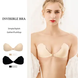 Hot-sale handmade butterfly embroidery front closure wireless bra