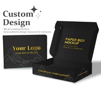 Caja de Envío para Regalos, Cargador y Estuche de Teléfono Negro de Lujo Personalizado al por Mayor