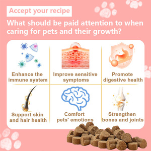Friandises à mâcher molles personnalisées OEM pour chiens contre l'anxiété avec <span class=keywords><strong>taurine</strong></span> et lysine, absorption rapide, soulagement du stress, apaisement du système nerveux, étiquette privée - Product Image 3