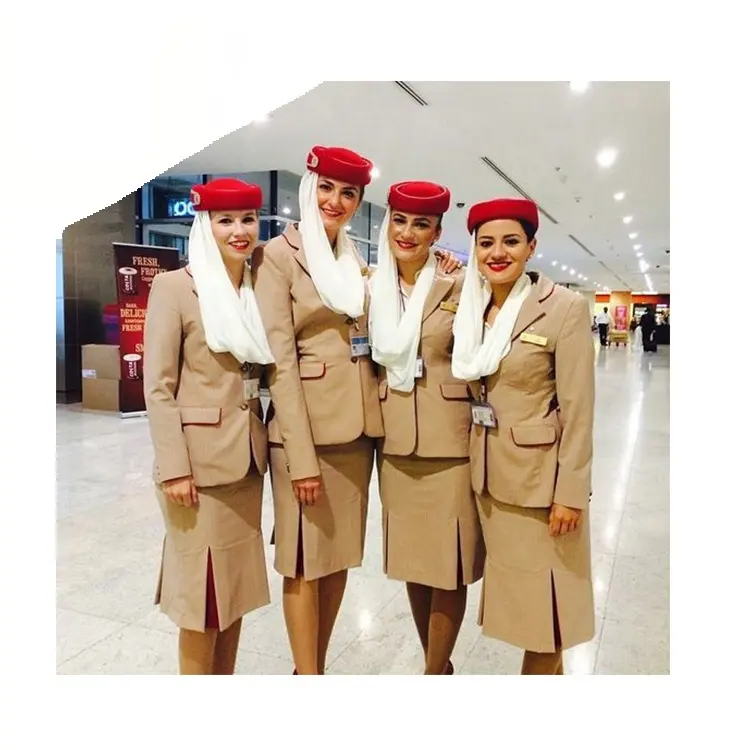 Fashion emirates airline stewardess aviation uniform