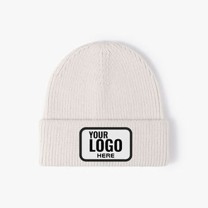 Bonnet d'hiver <span class=keywords><strong>en</strong></span> acrylique pour usage sportif quotidien, bonnet tricoté pour homme avec logo, pour vêtements d'hiver pour homme - Product Image 1