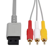 Câble AV pour console Wii, câble composite 3 RCA pour console Nintendo Wii, cordon RCA 1,8 m