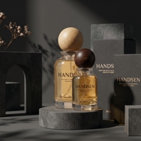 Flacons de parfum en verre vides personnalisés de 30 ml, 50 ml, 100 ml avec bouchon en bois, emballage de parfum de luxe rechargeable, vente en gros