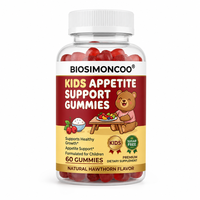 Gummies à croquer Hawthorn sans sucre pour soutenir l'appétit des enfants, 60 unités, pour une croissance saine