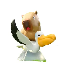 Produto quente adorável personagem de desenho animado Animal Planet brinquedos caixa misteriosa Capibara anime figura caixa cega