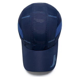 Dingmei Sports Cap Quick-Drying Breathable Mesh <b>Summer</b> Outdoor Running Sun <b>Hat</b> Navy Blue - Product Image 3