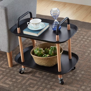 Chariot utilitaire à roulettes multi-niveaux, étagère de rangement, présentoir, organisateur de chambre, panier à légumes - Product Image 2