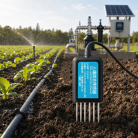 Sensor Tanah Multi Parameter 7 in 1 Suhu Kelembaban pH Konduktivitas Listrik EC NPK Probe RS485 4-20mA untuk Irigasi