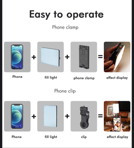 Mini Lámpara <span class=keywords><strong>de</strong></span> Fotografía Móvil Transfronteriza VL60 <span class=keywords><strong>con</strong></span> Temperatura <span class=keywords><strong>de</strong></span> Color Ajustable (2500K-9900K) y Potencia <span class=keywords><strong>de</strong></span> 10W para Transmisiones en Vivo desde Computadora/Tablet - Product Image 6