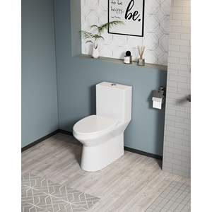 DB 1.1/1.6 GPF Hauteur de confort Toilette monobloc montée au sol Céramique Blanc CUPC & WaterSense Certifié - Product Image 3