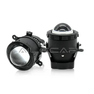 AILECAR LED Fog Projector Lens 3 inch Fog lamp with Lada Bracket Projector Bi Led Fog Lamp auto car led lights