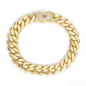 Pulsera Cubana Iced Out de Moissanita, Plata de Ley 925 con Engaste de Bisel, Bañada en Oro de 18K, Estilo Hip Hop, Eslabones Entrelazados - Product Image 6