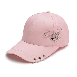 Nueva Gorra de Béisbol de Moda con Anillo de Hierro y Decoración de Pin, Ajustable, para Hombre y Mujer - Product Image 4